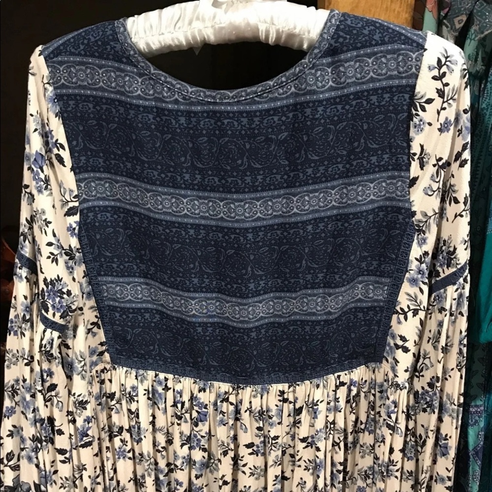 SOLD Spell Elle Dress in Indigo - Picture 6 of 8